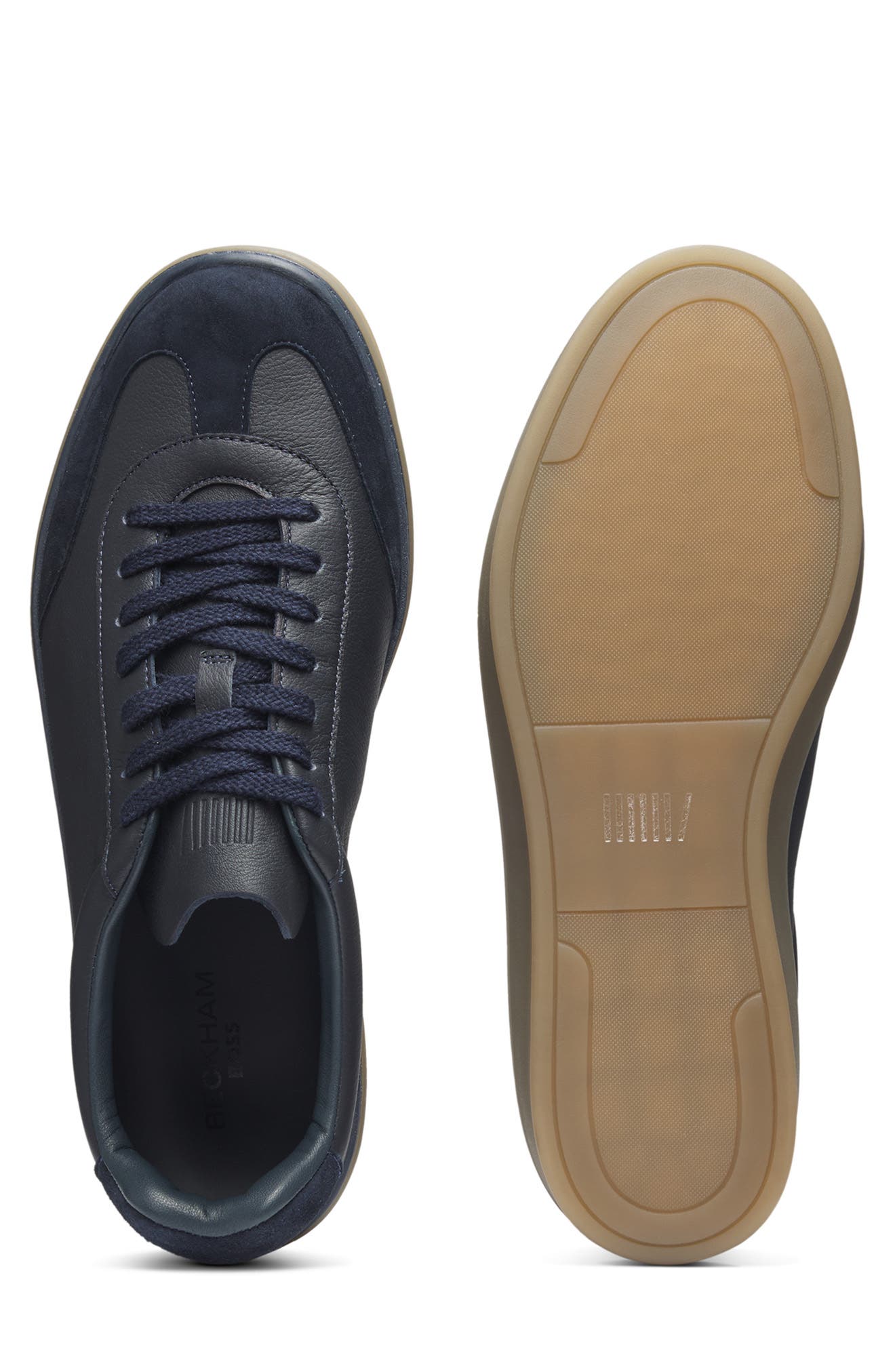BOSS x Beckham Zarek Low Top Sneaker, Alternate, color, Dark Blue