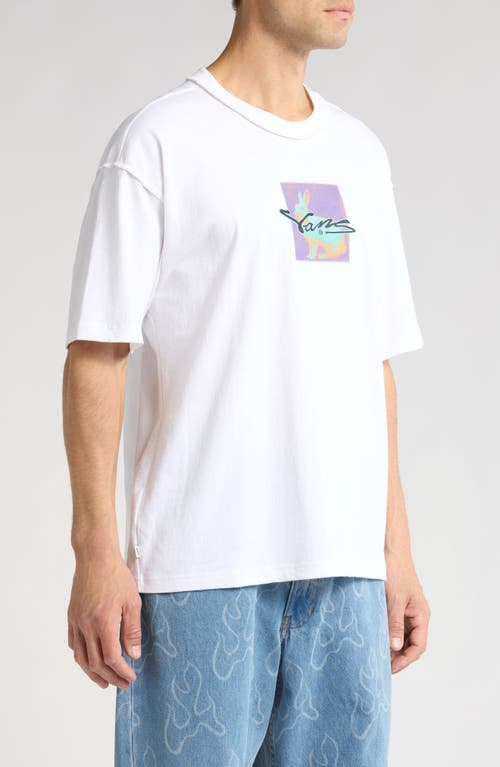 Vans Down The Rabbit Hole Oversize Graphic T-shirt In White