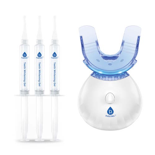 Pursonic Advanced Led Teeth Whitening Solution With Additional Syringes In White