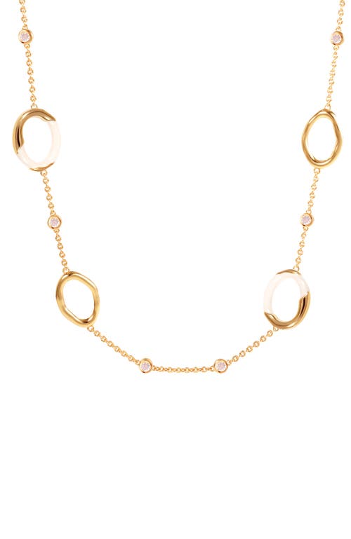 Rc Retro Chic Time Ripples Necklace In Gold