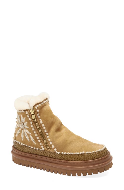 Laidback London Setsu 4.0 Genuine Shearling Lined Ankle Boot In Brown