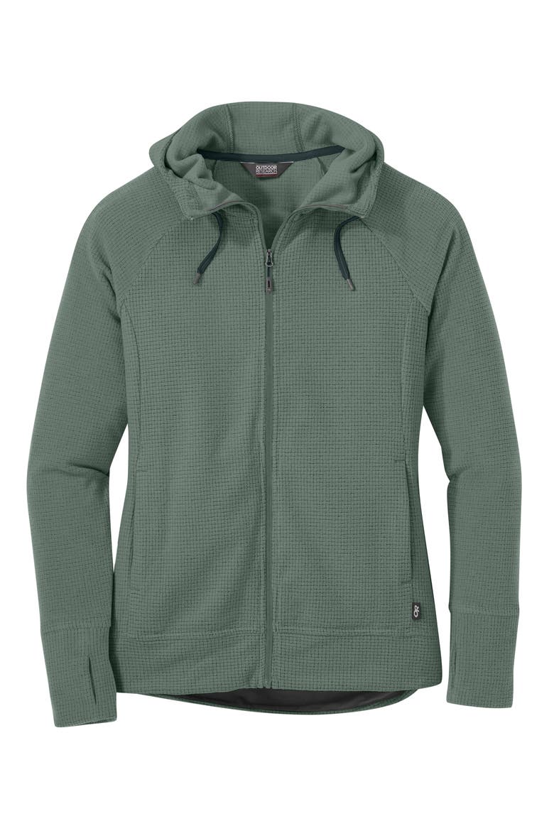 Women's Trail Mix Hooded Fleece Jacket, Main, color, CYPRUS