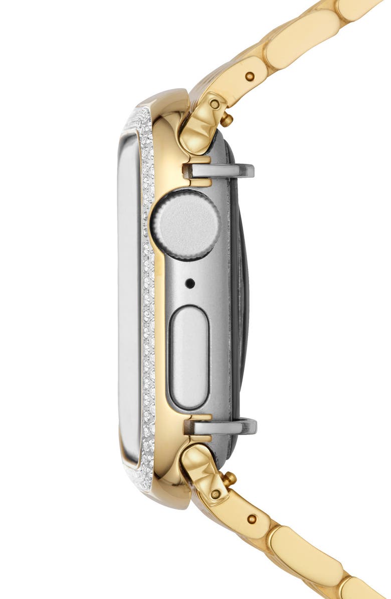MICHELE 40mm Apple Watch<sup>®</sup> Diamond Case Attachment, Alternate, color, Two-Tone Gold