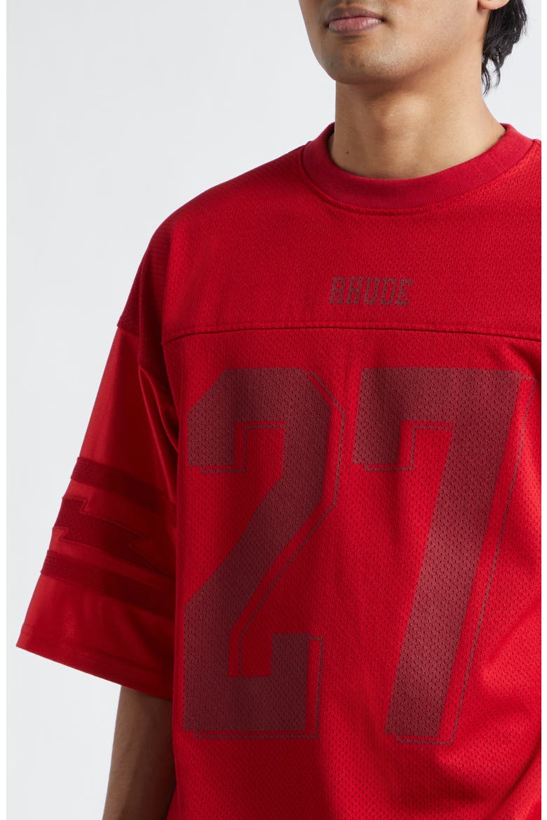 Lightning Football Jersey, Alternate, color, RED/ RED