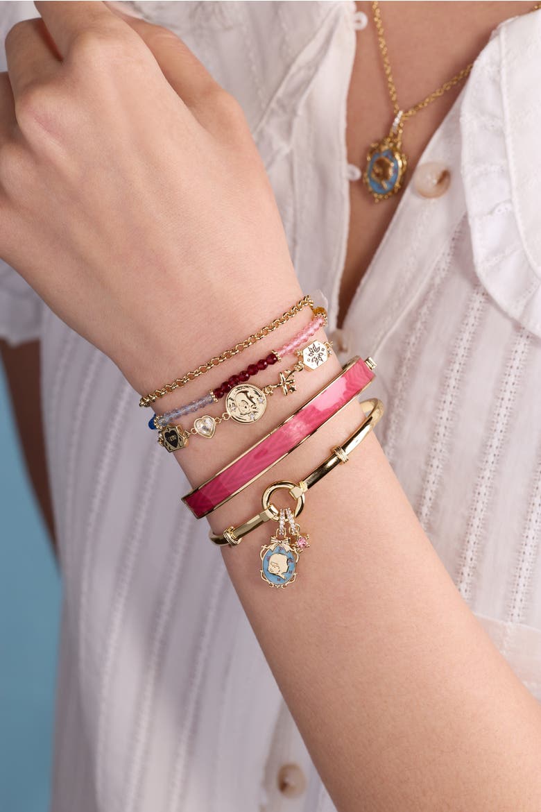 American Girl® Kirsten 3 Row Bolo Bracelet, Alternate, color, Gold