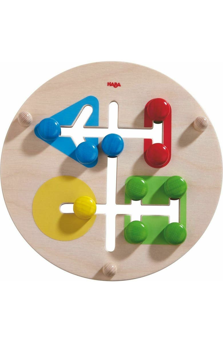 HABA Motor Skills Board On the Farm - Double Sided Wooden Color and Shape Recognition Fun Ages 1 +, Alternate, color, 