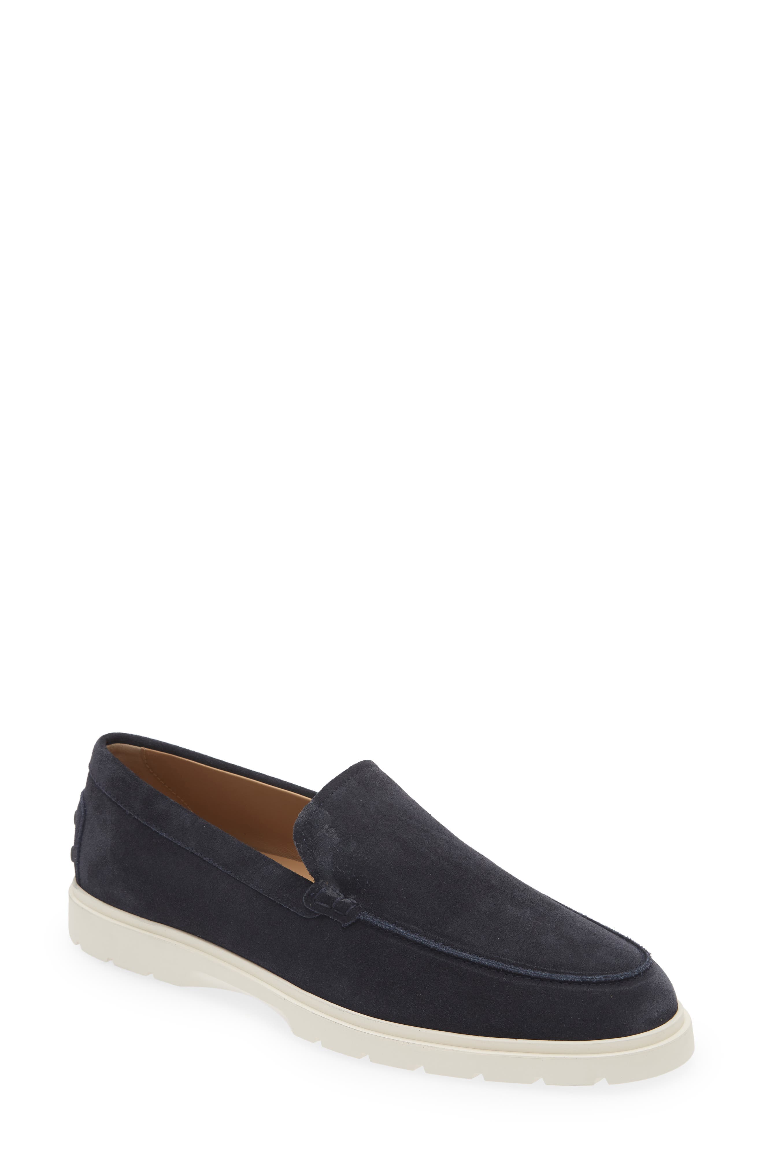 Tod
s Suede Loafer, Main, color, Blue