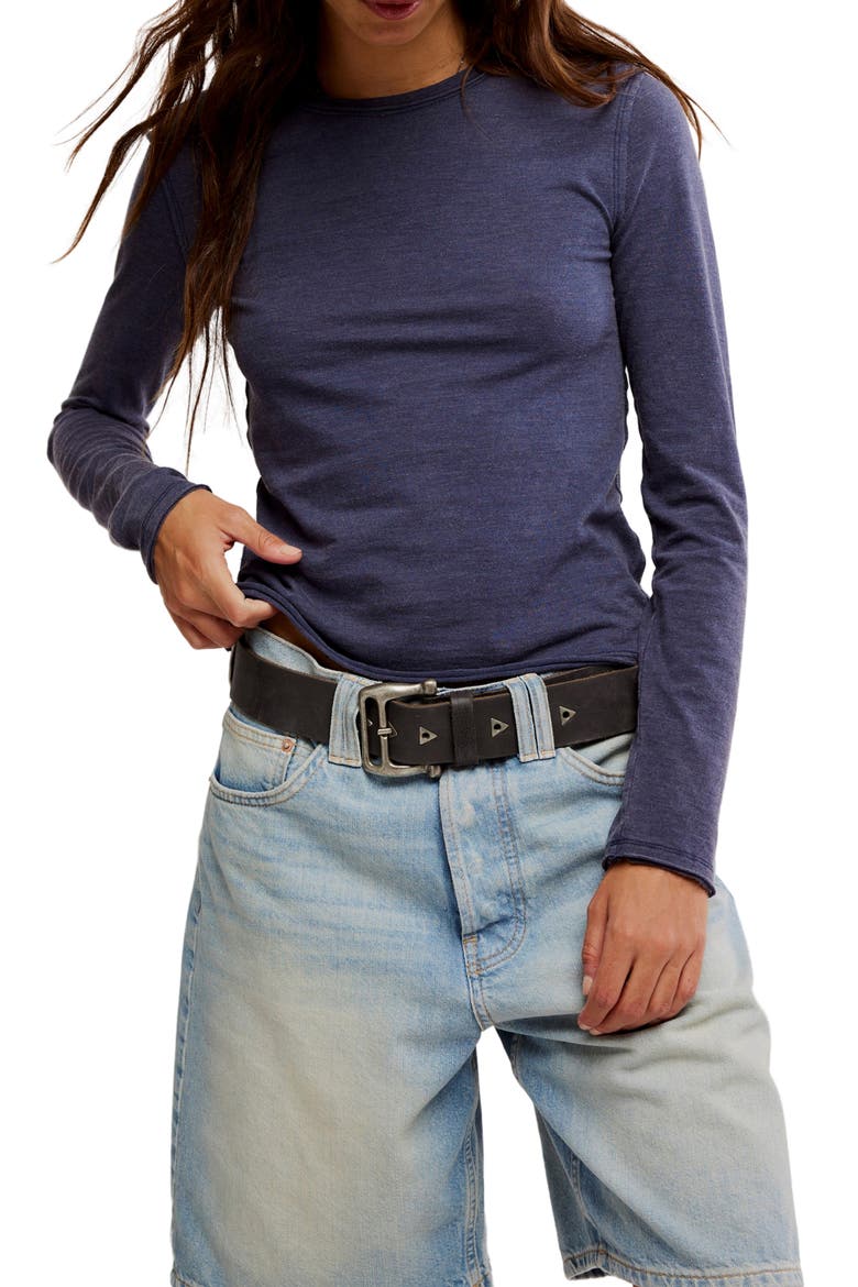 Nova Long Sleeve T-Shirt, Main, color, PEACOAT