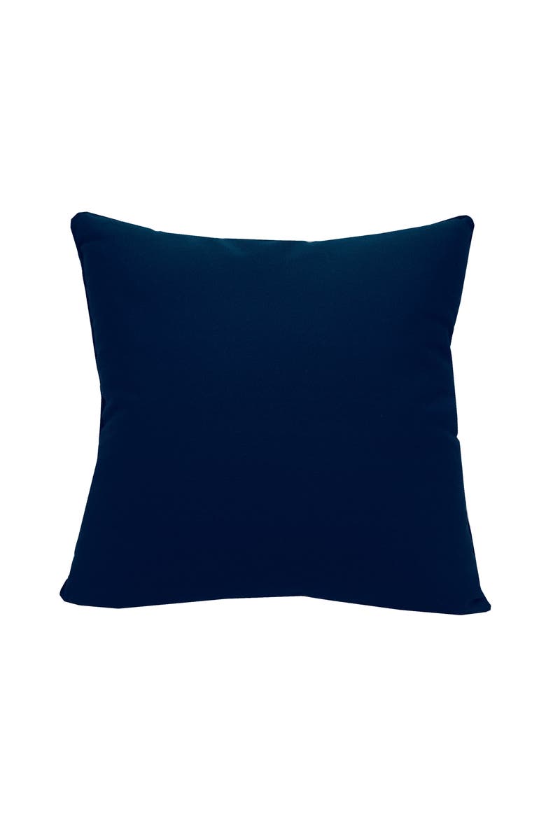 Vibrant Sunflower Navy Indoor/Outdoor Accent Throw Pillow 18" x 18", Alternate, color, Blue
