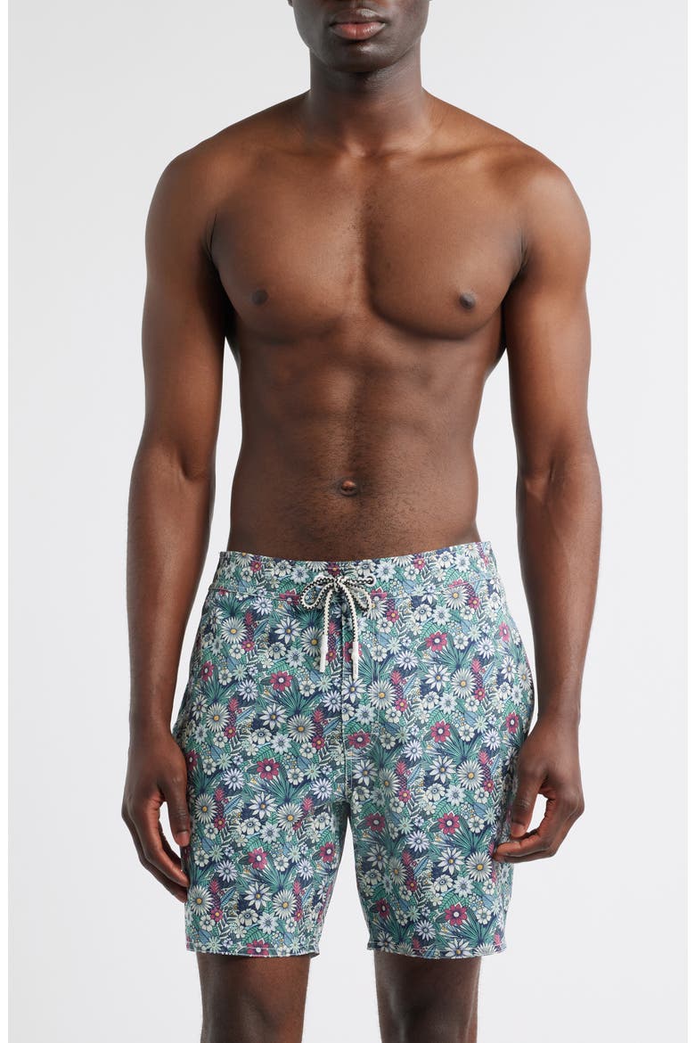 Ponderosa Swim Trunks, Main, color, BLACK