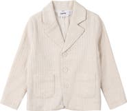 Jolie Capri Linen Notched Lapel Patch Pocket Blazer