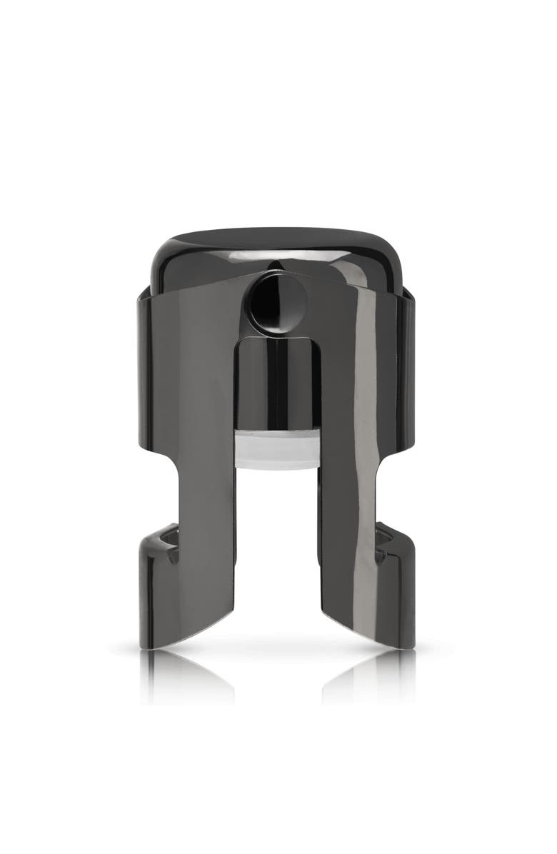 Viski Warren Champagne Stopper, Main, color, Black