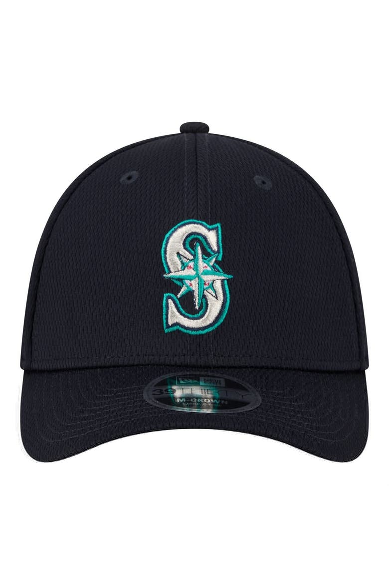 Men's New Era Navy Seattle Mariners Dash 39THIRTY Flex Hat, Alternate, color, Navy