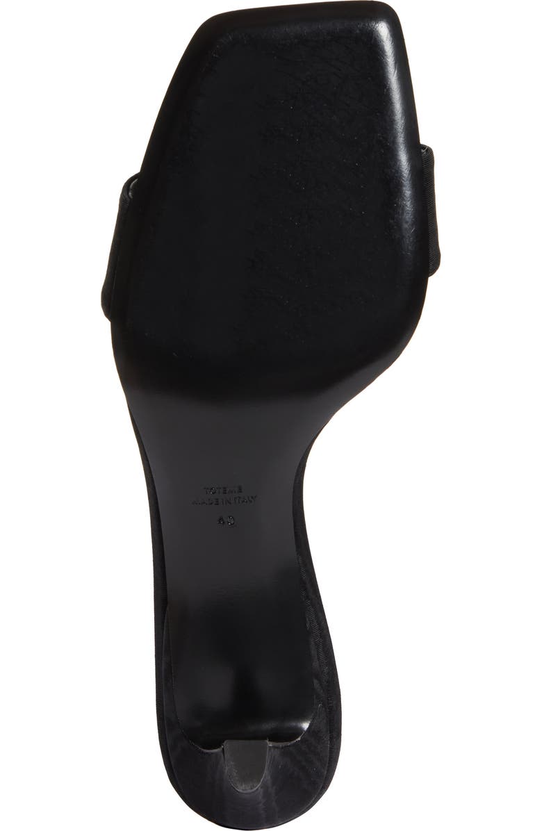 TOTEME Square Toe Kitten Heel Satin Sandal, Alternate, color,