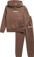 adidas Kids' Cotton Blend Fleece Hoodie & Pants Set