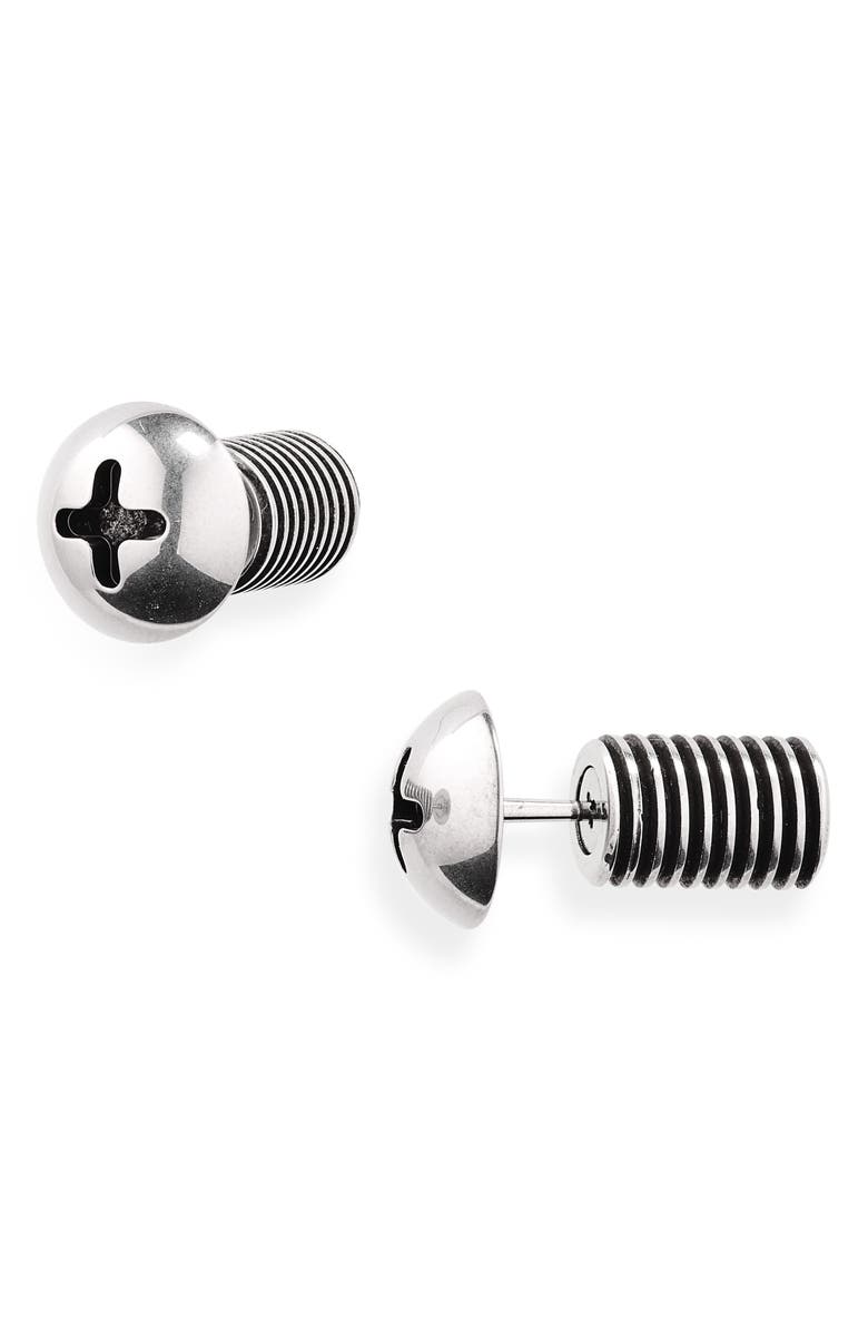 Balenciaga Garage Screw Earrings, Main, color,