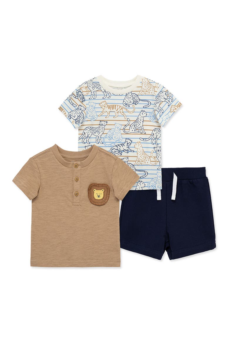 Wildcat 3-Piece T-Shirt & Shorts Set, Main, color, MULTI