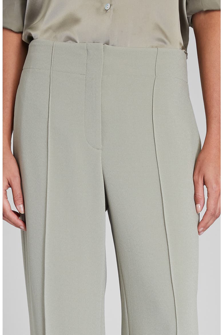 High Waist Wide Leg Crepe Pants, Alternate, color, 072 - OAK/ CHENE
