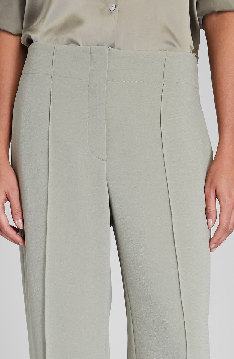 Club Monaco High Waist Wide Leg Crepe Pants, Alternate, color, 