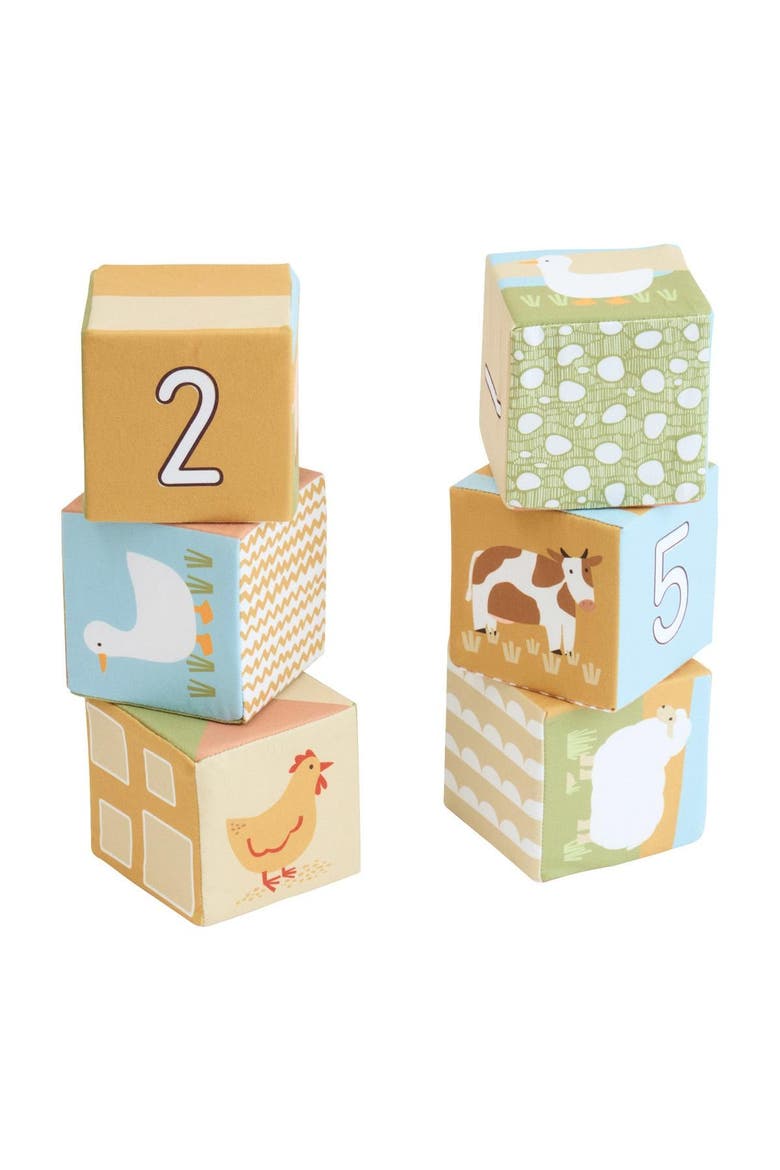 Farm Animal Soft Blocks - 6 Pieces, Alternate, color, Multicolored