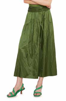 Vince Metallic Cotton Blend Skirt