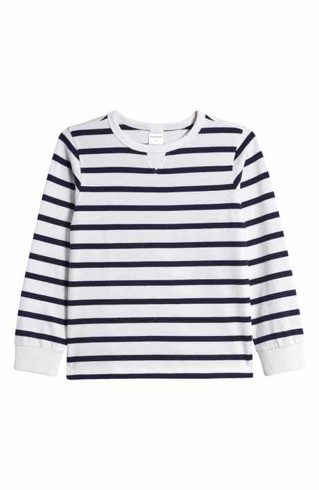 Nordstrom Kids' Stripe Long Sleeve Cotton T-Shirt