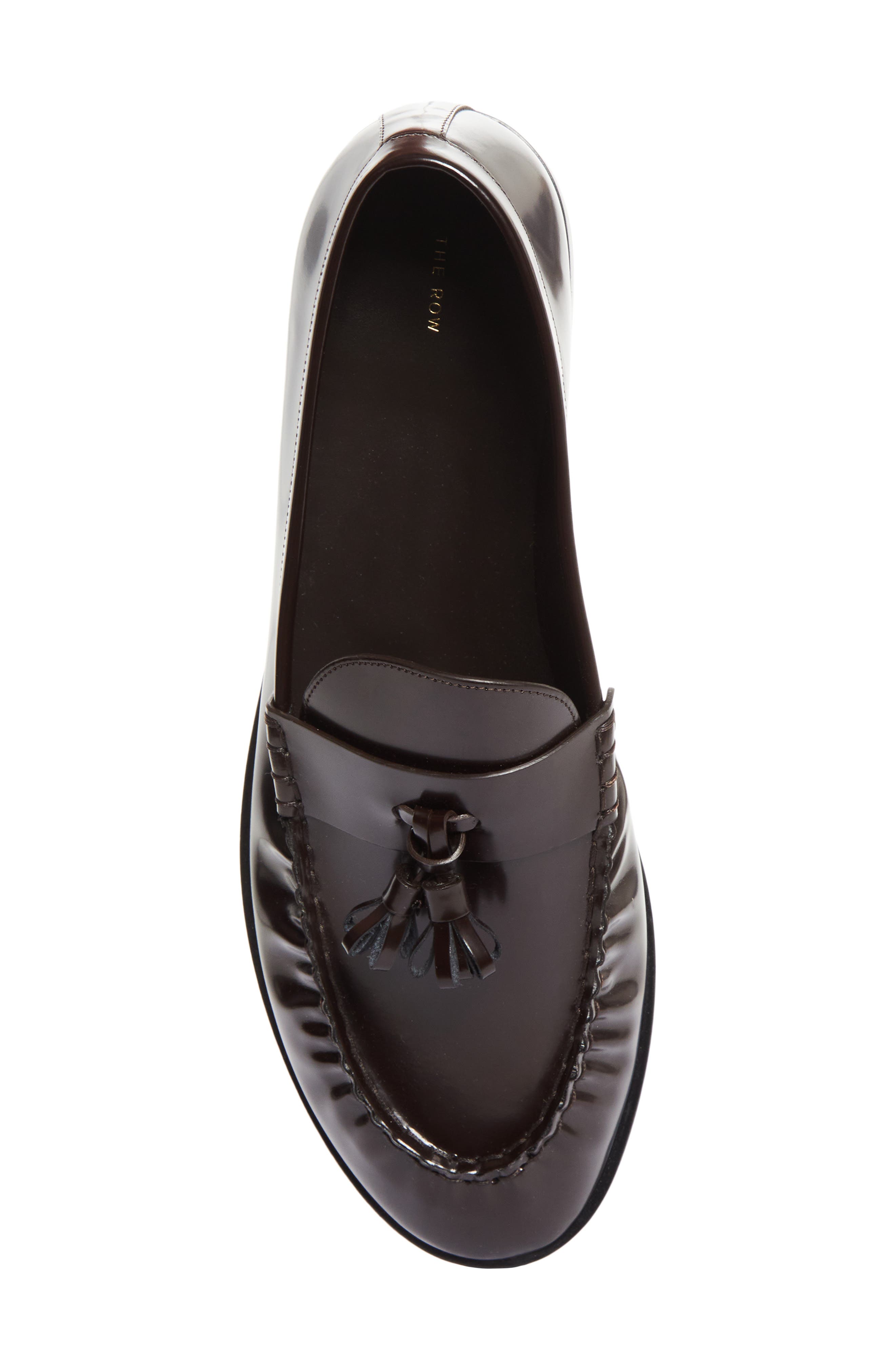 The Row Tassel Loafer, Alternate, color, Espresso