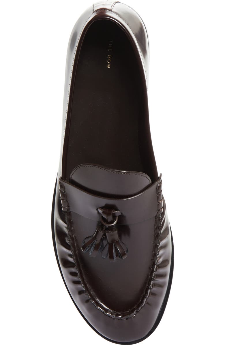 The Row Tassel Loafer, Alternate, color, Espresso