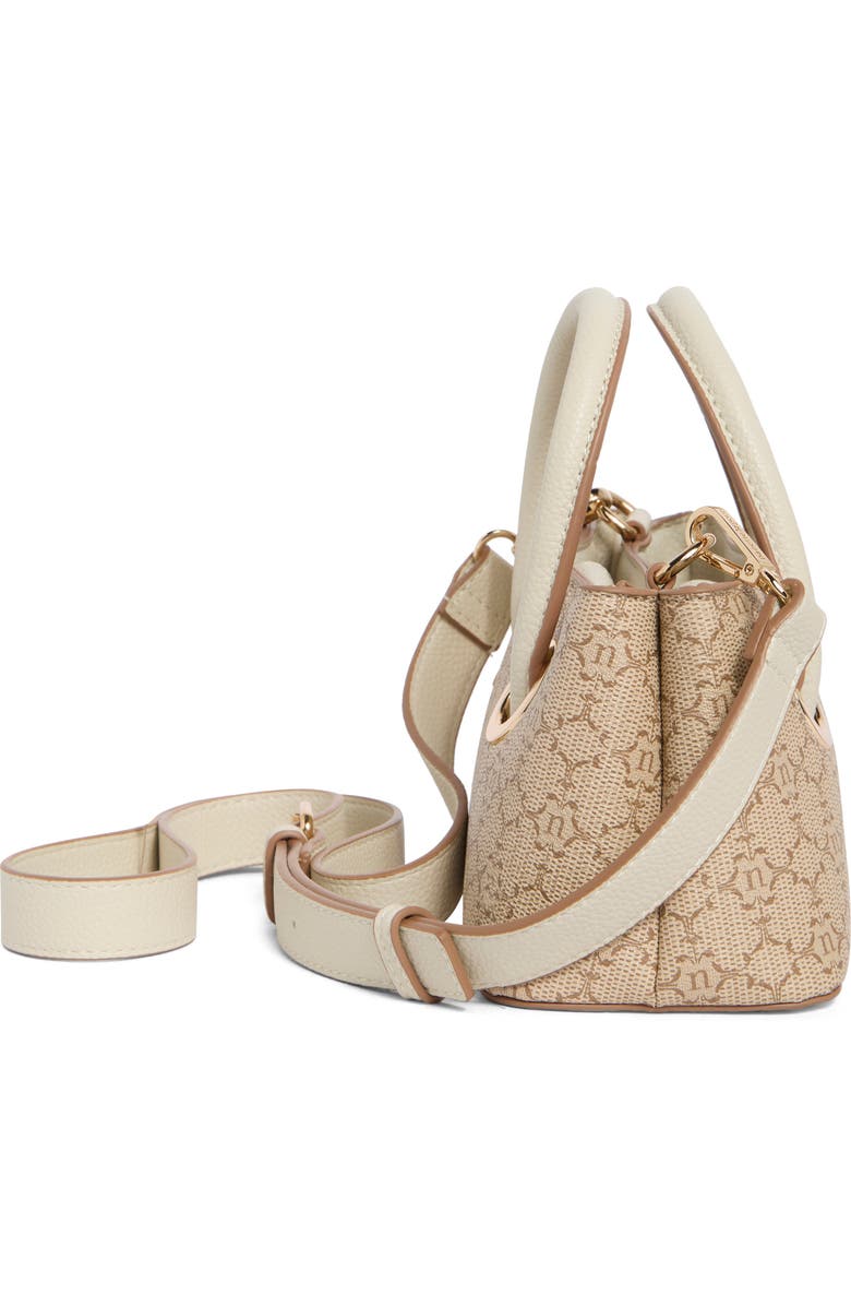 Nanette Lepore Mini Satchel Bag, Alternate, color, Almond Logo-Rice