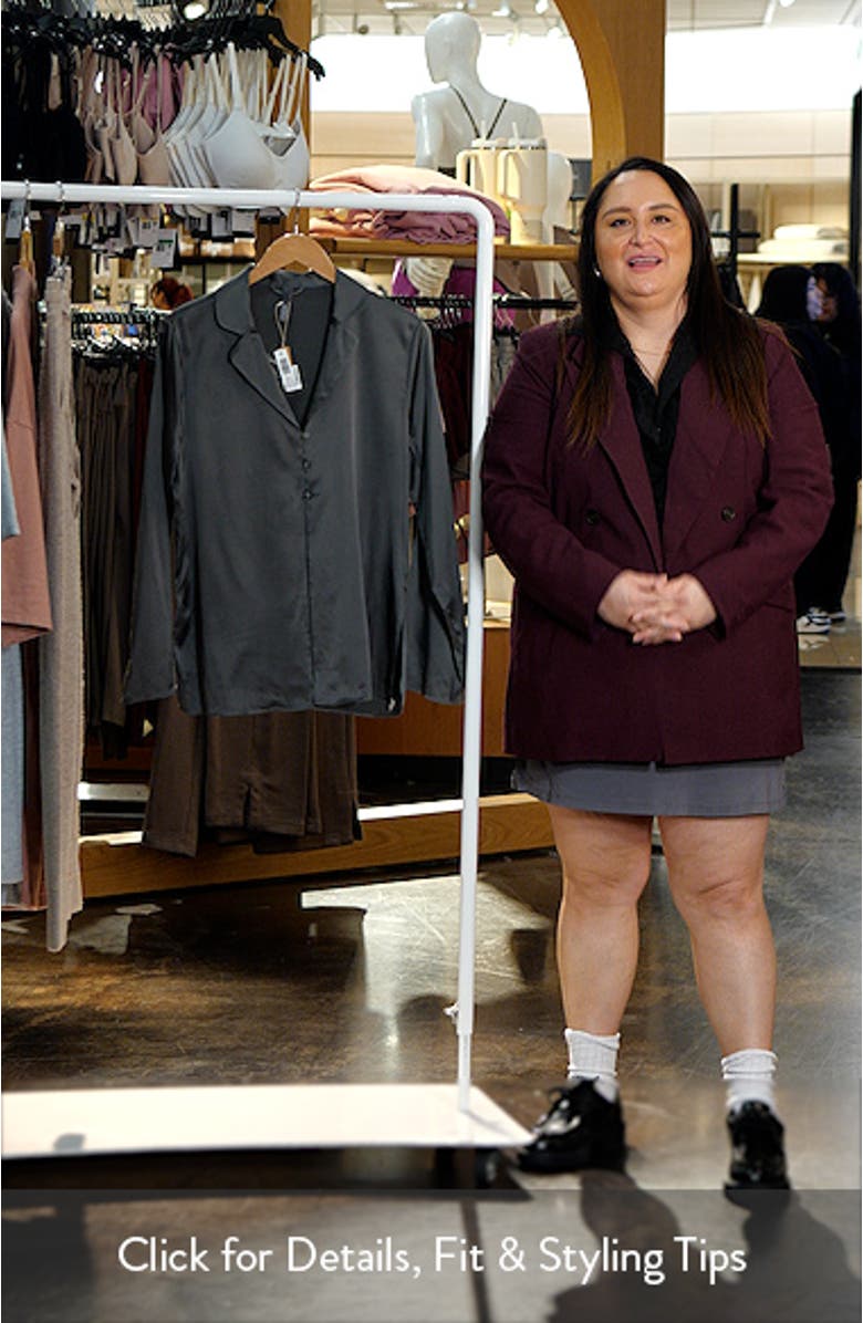 Sandwashed Stretch Silk Button-Up Shirt, sales video thumbnail