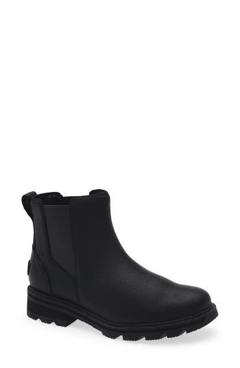Sorel Lennox Waterproof Chelsea Boot In Black