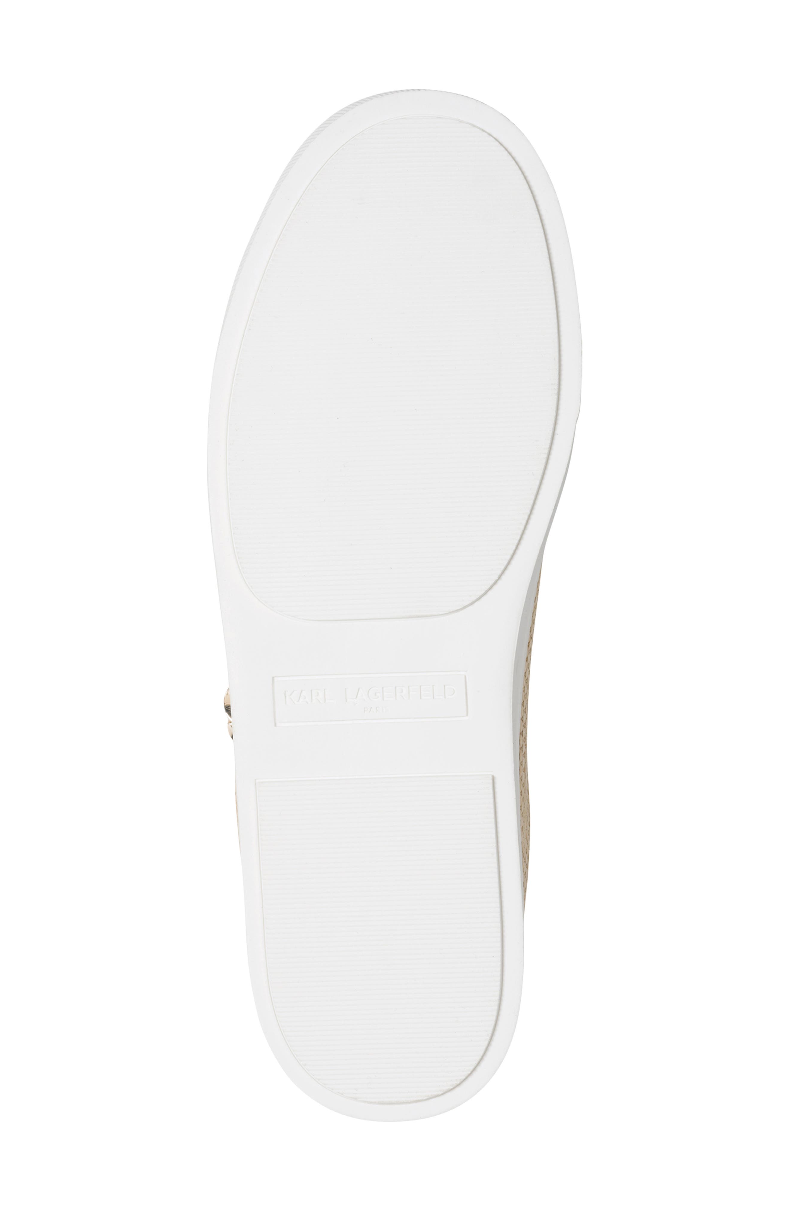 KARL LAGERFELD PARIS Cambria Mule Sneaker, Alternate, color, Natural/ Bright White