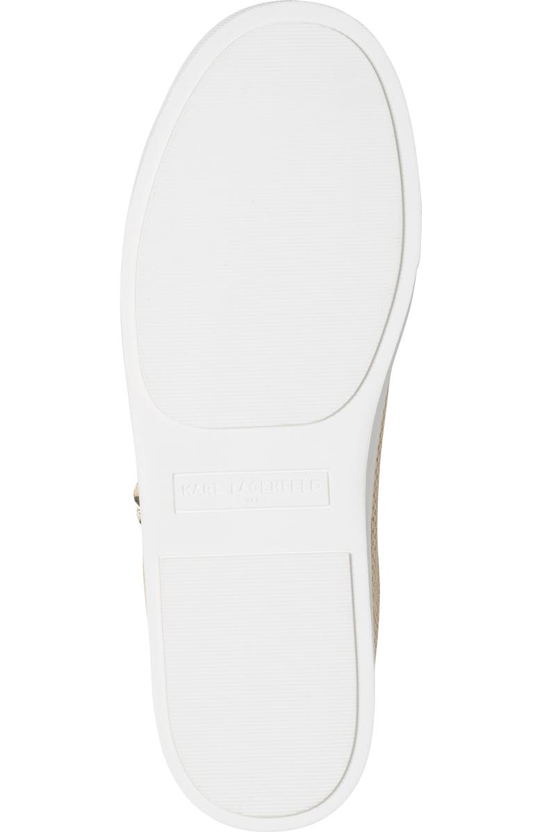 KARL LAGERFELD PARIS Cambria Mule Sneaker, Alternate, color, Natural/ Bright White