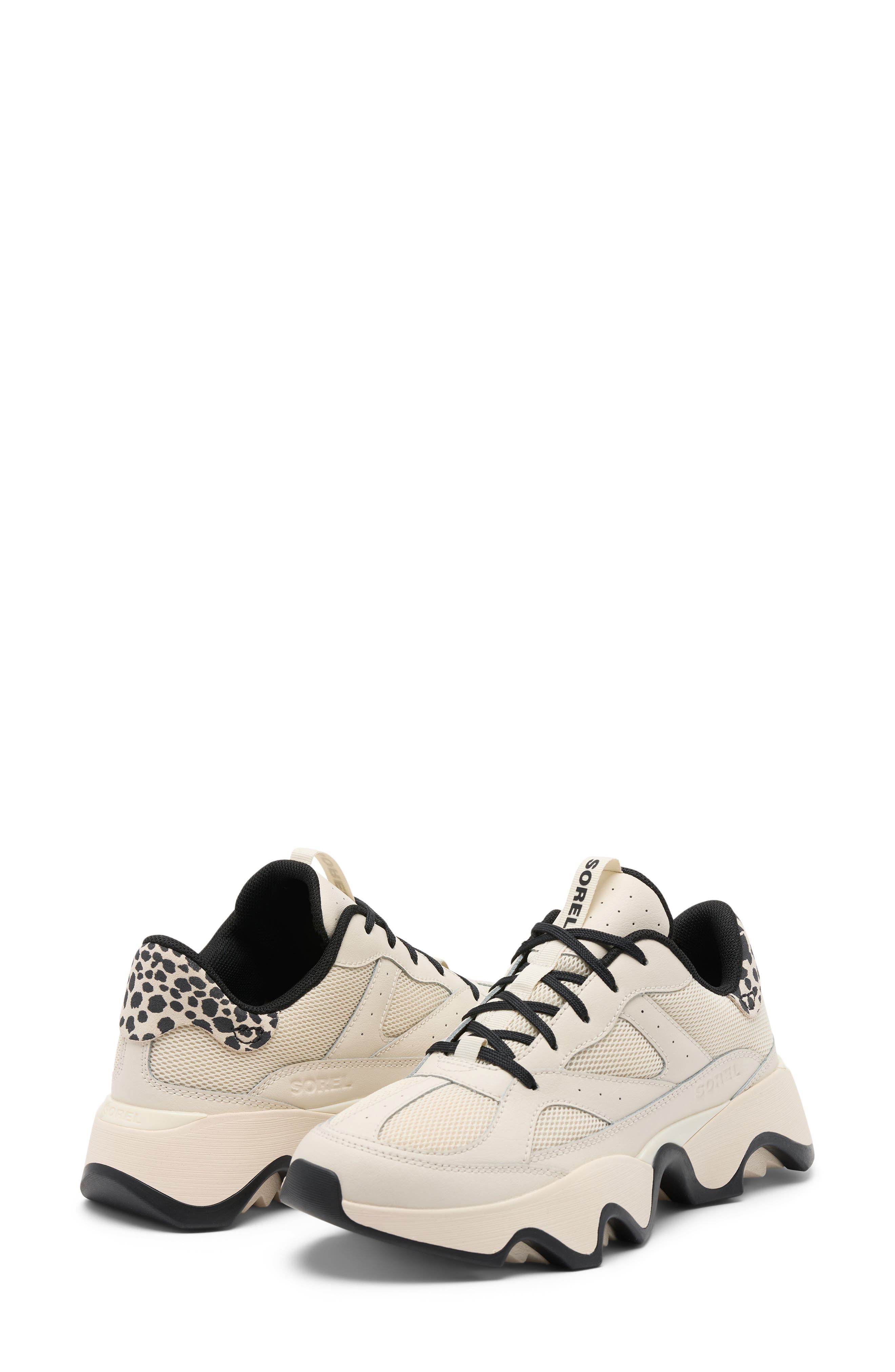 SOREL Kinetic Array Sneaker, Alternate, color, Chalk/ Black