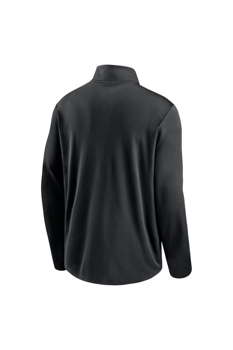 Men's Nike Black San Francisco Giants Agility Pacer Lightweight Performance Half-Zip Top, Alternate, color, Black