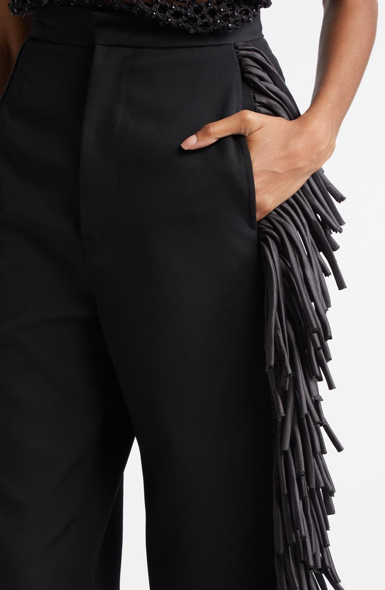 Diotima Langley Fringe Detail Wool Pants, Alternate, color,