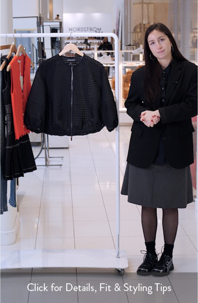 Vichy 3D Jacquard Zip Jacket, sales video thumbnail