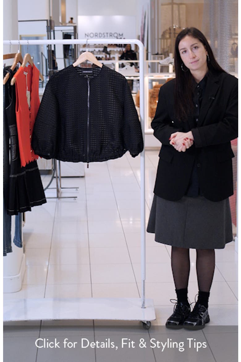 Vichy 3D Jacquard Zip Jacket video