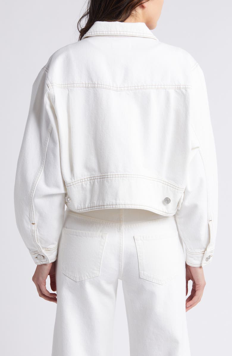 FRAME Heart Crop Denim Jacket, Alternate, color,