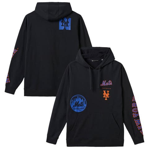 Men's TravisMathew Black New York Mets Foul Proof Tri-Blend Hoodie