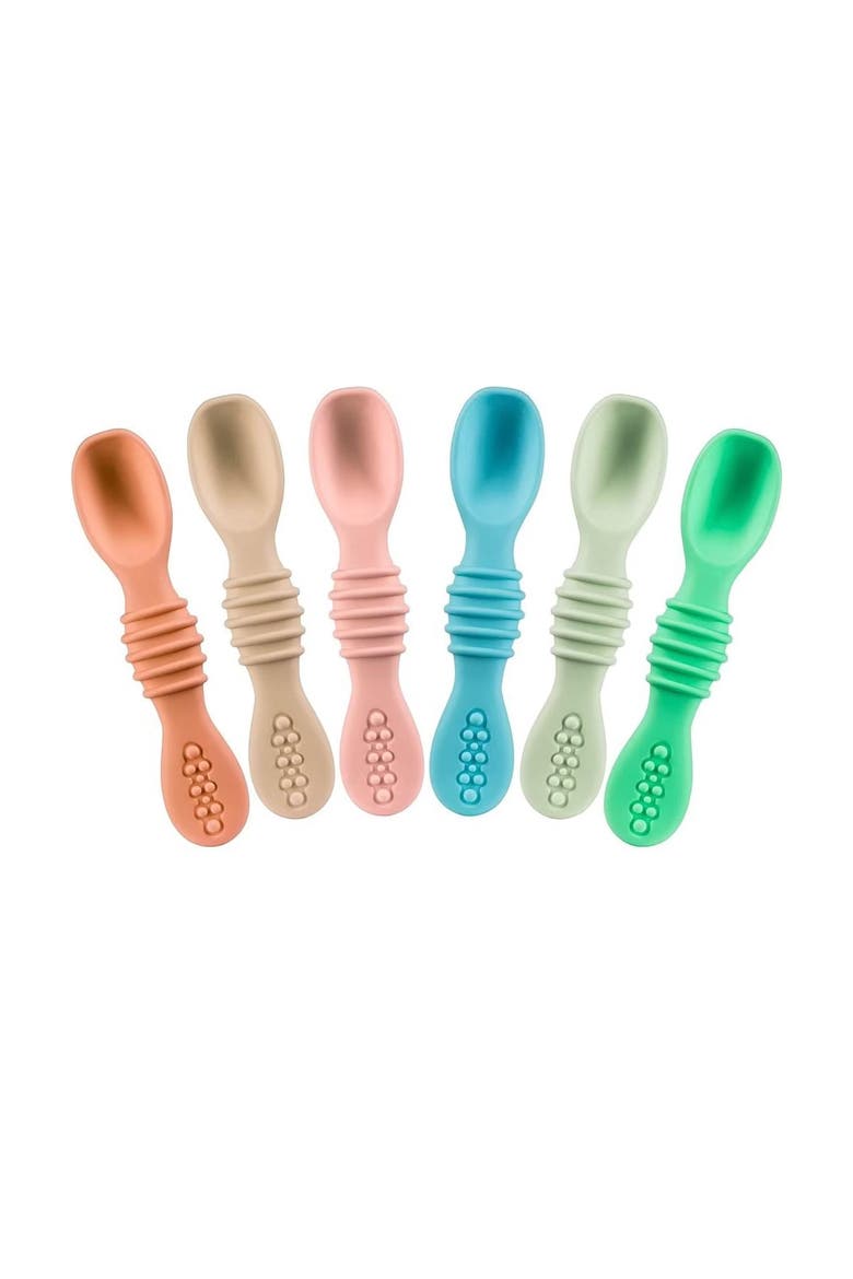 Baby Feeding Spoon Set 6-Piece, Main, color, Multicolor