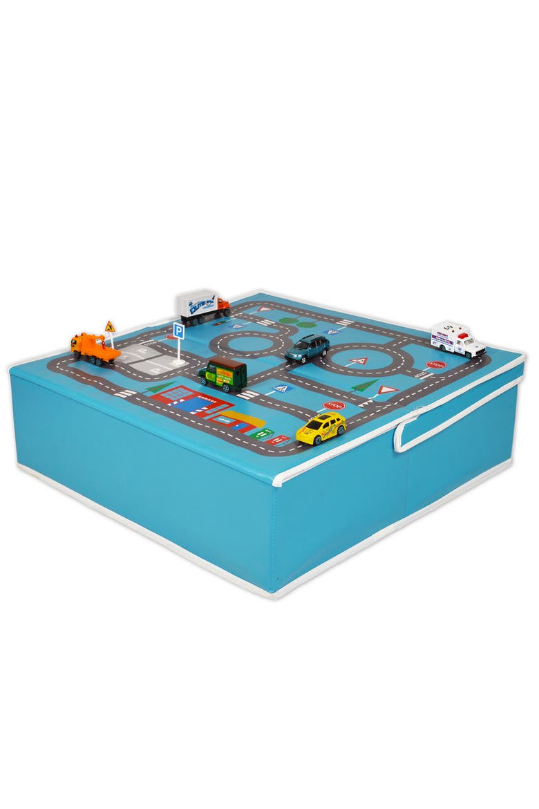 Pop it Up Garage With Road Playmat And Storage, Alternate, color, Multicolored