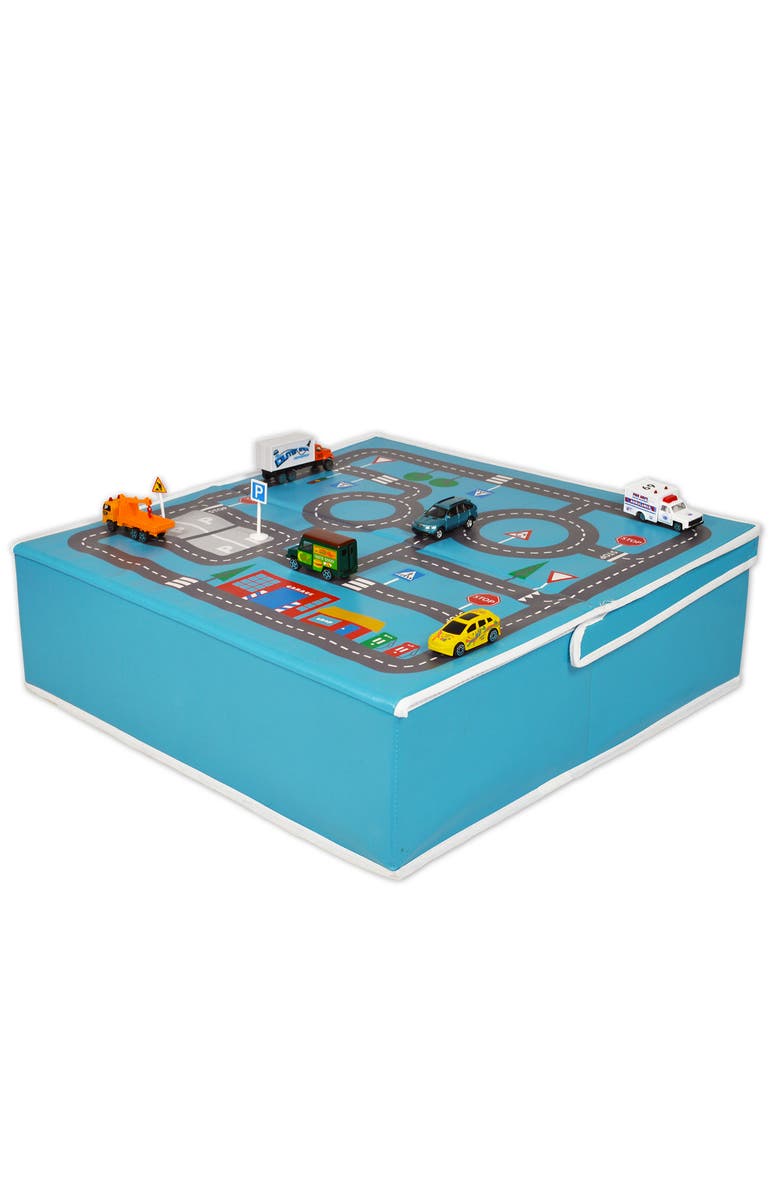 Fun2Give Pop it Up Garage With Road Playmat And Storage, Alternate, color, Multicolored