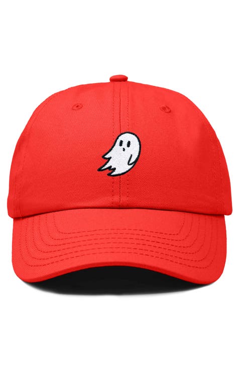 Ghost Embroidered Low Crown Cap