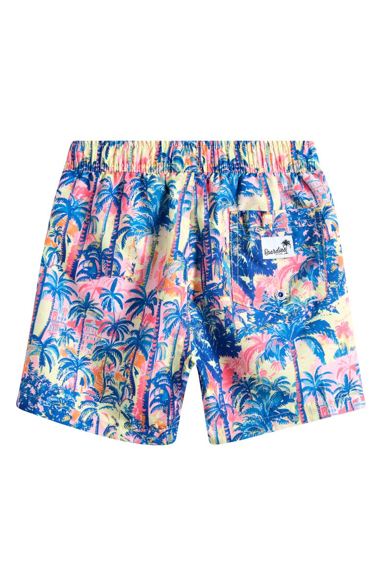 Boardies Kids' Havana Palm Tree Print Swim Trunks, Alternate, color, Multi