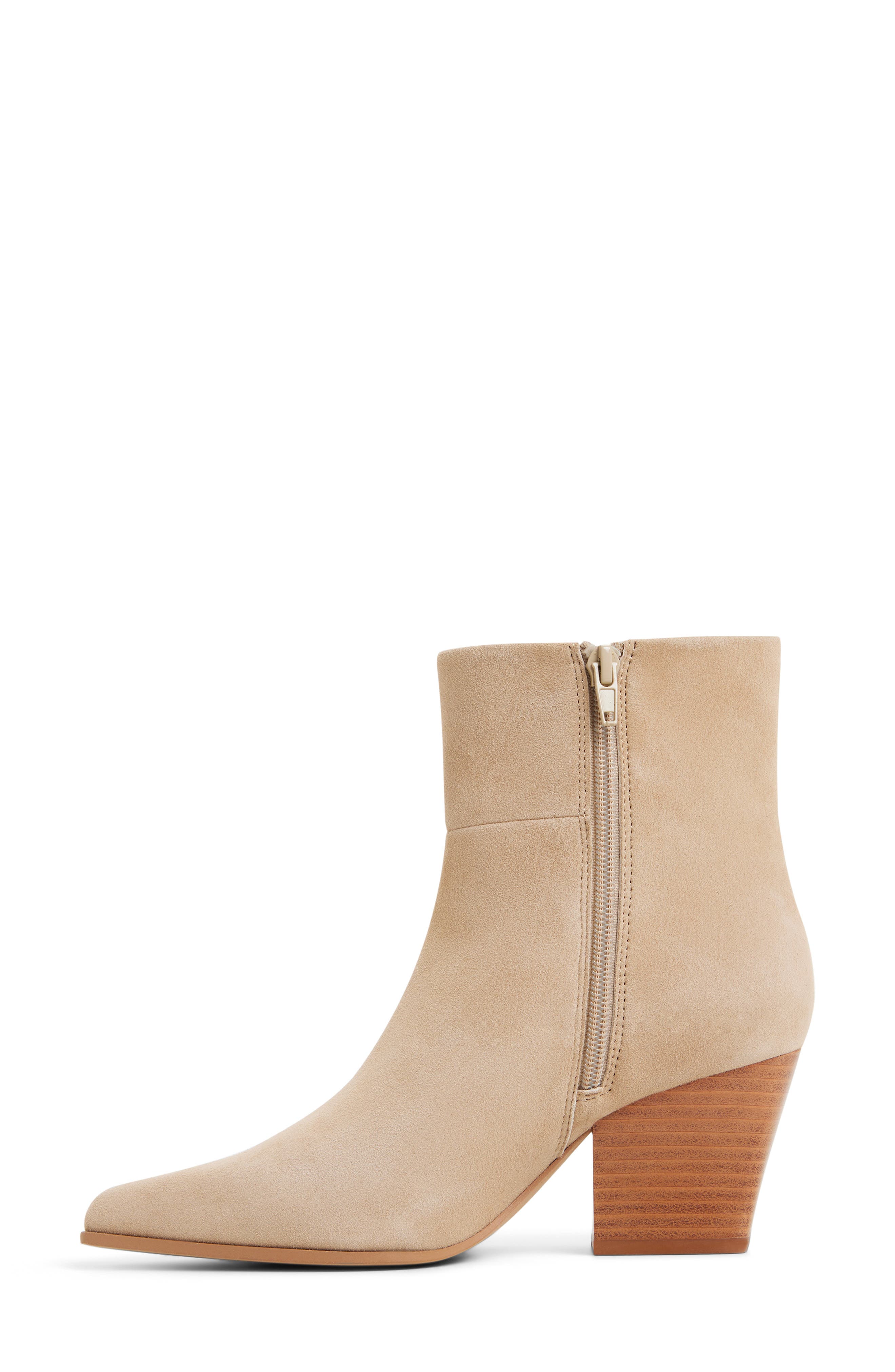 Shanah Block Heel Bootie, Alternate, color, LIGHT BEIGE