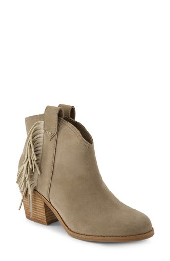 Toms Constance Fringe Bootie In Brown