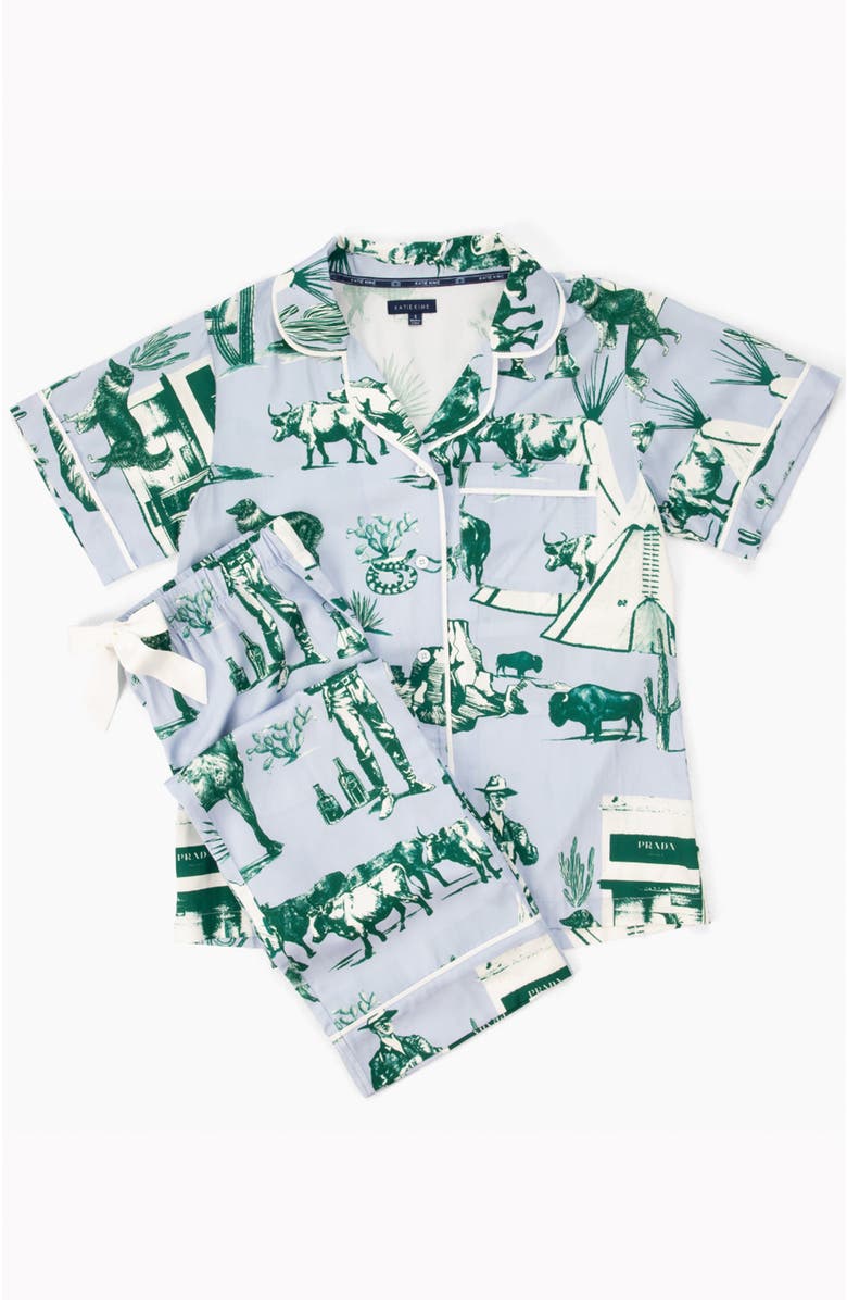 Katie Kime Tree Topper Sleep Shirt, Alternate, color, Light Blue