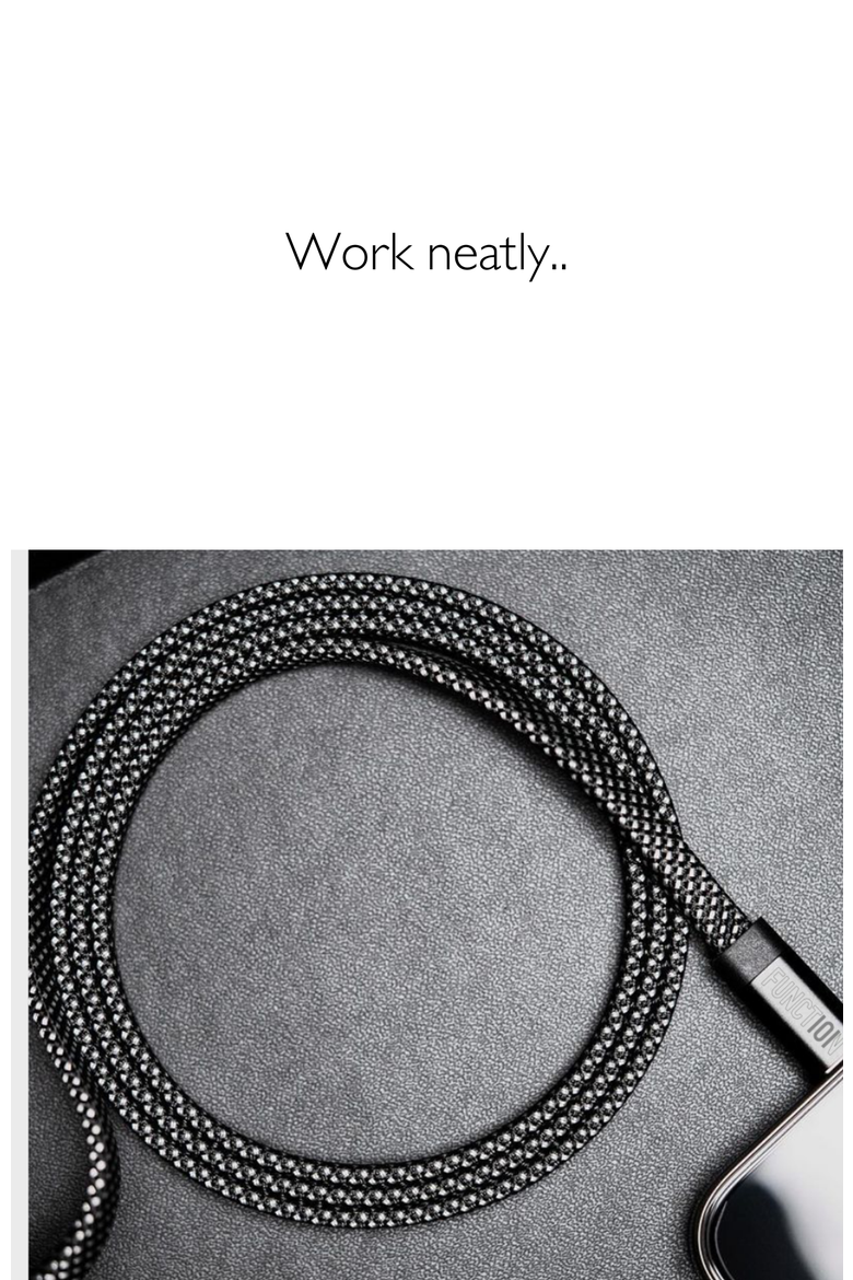 NEAT CABLE - Magnetically Organizing Charge Cable - 1.5M, Alternate, color, Silver
