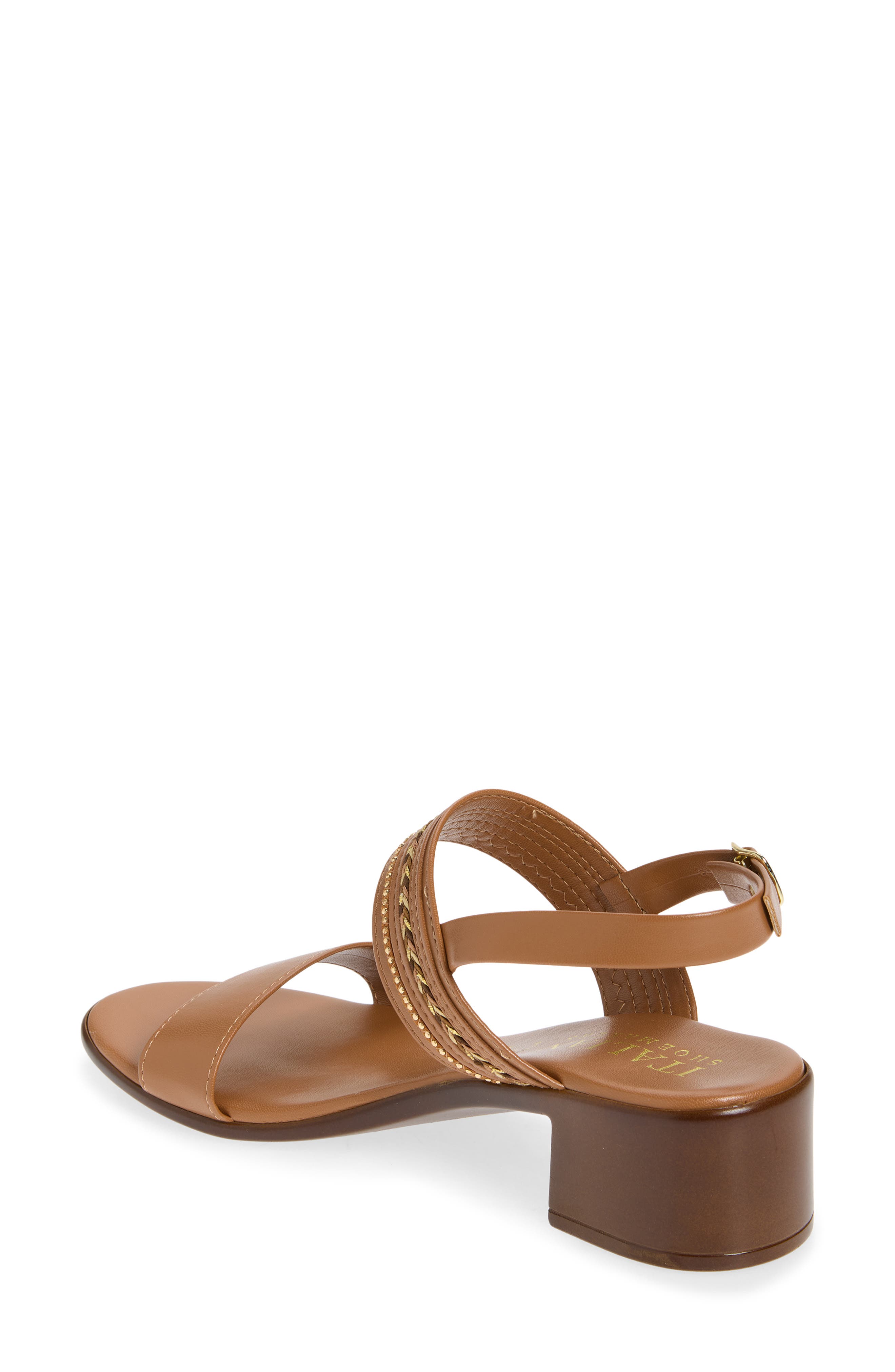 ITALIAN SHOEMAKERS Jenive Block Heel Sandal, Alternate, color, Tan
